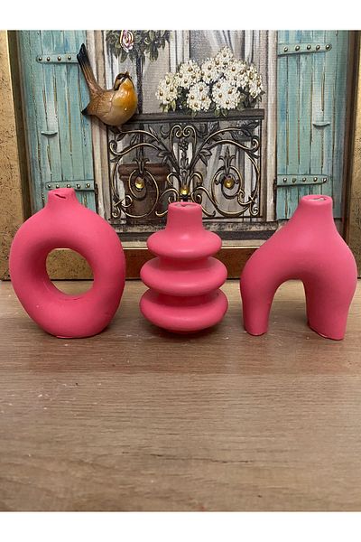 Hepsi Moda Black Bohemian Vase - Minimal Set of 3