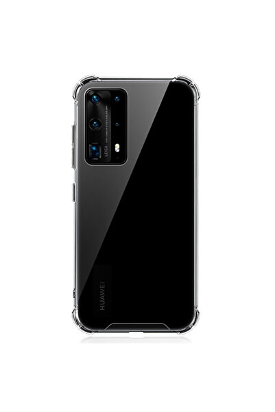 halkhouse Huawei P40 Pro Kılıf NitroAnti Shock Silikon Şeffaf Ultra Korumalı ...