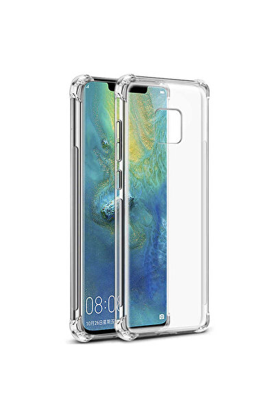 halkhouse Huawei Mate 20 Pro Kılıf NitroAnti Shock Silikon Şeffaf Ultra Korum...