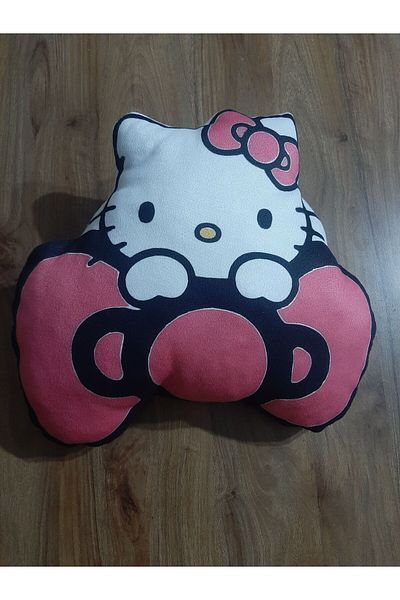 owl bag Hello kity Patterned Bow Detailed Shaped Pillow