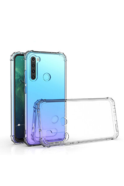 halkhouse Xiaomi Redmi Note 8T Kılıf NitroAnti Shock Silikon Şeffaf Ultra Kor...