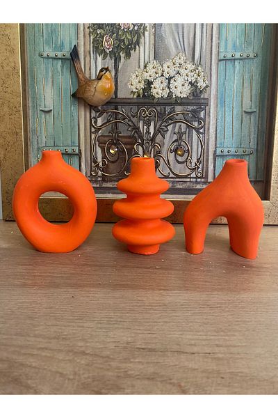 Hepsi Moda Black Bohemian Vase - Minimal Set of 3