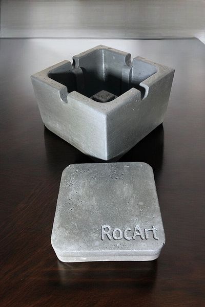 RocArt Home Τσιμεντένιο τετράγωνο τασάκι