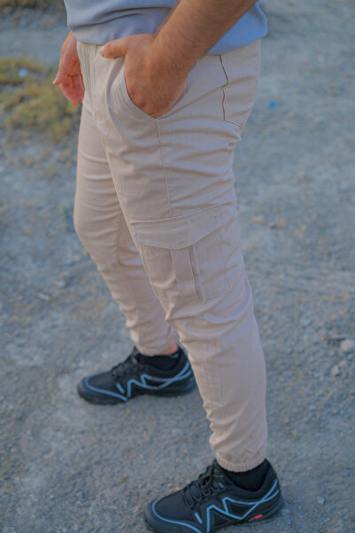 Vs Tactic Light Cream Jogger - Cargo Pocket Trousers