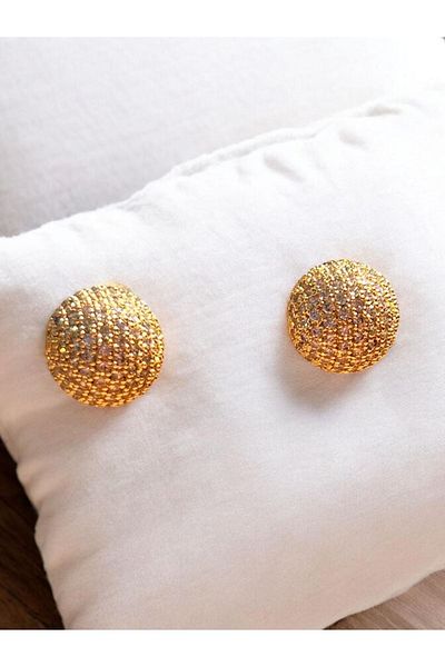 PS ACCESSORİES Kupe Top - Zircon Stone Detailed
