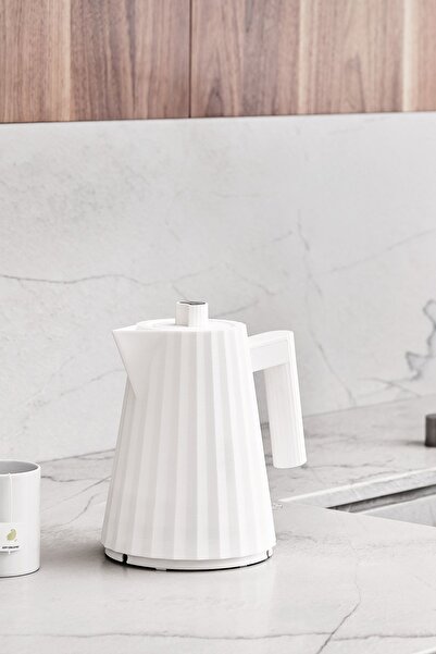 Alessi Plisse Elektrikli Kettle 1 Lt Beyaz