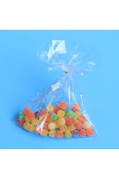 LilaHediyelikEşya 250 Pieces 13x20 Cm Candy Cookie Accessory - Transparent Gelatin Bag