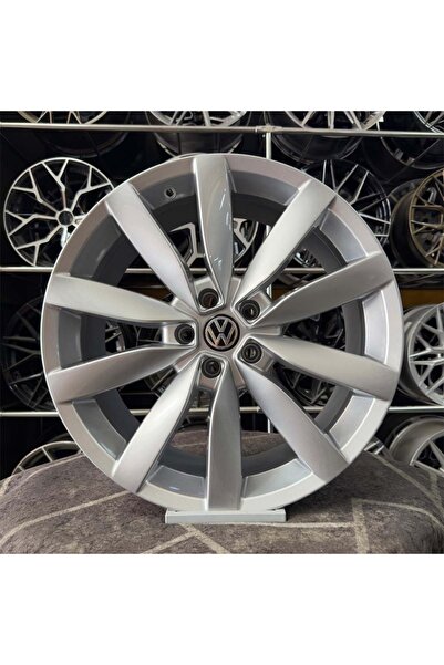 kormetal 19" (inç) 5x112 VW LUGANO PASSAT CC GOLF JETTA UYUMLU GÜMÜŞ JANT TAKIM (4 ADET FİYATIDIR)