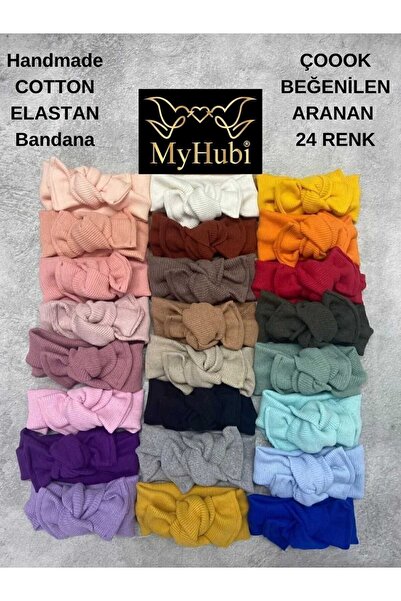 MyHubi 24'lü Kombin El Yapımı Ribana Kız Bebek Bandana