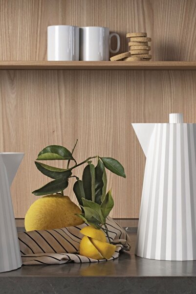 Alessi Plisse Elektrikli Kettle 1 Lt Beyaz