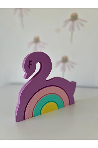 mogokids Kuğu ahşap bebek odası dekor aksesuar