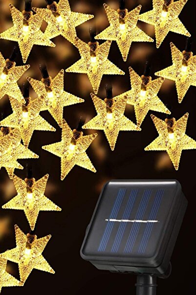 SARFEX STORE Güneş Enerjili   Solar Yıldızlı 8 Fonksiyonlu 7 Metre 30 Yıldız ...