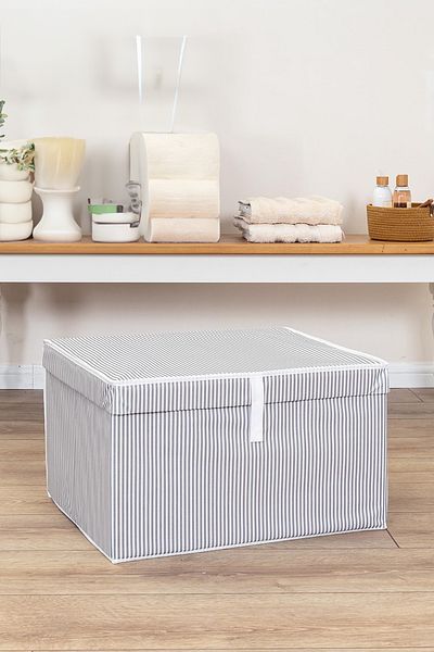 Emofom Αποθήκευση Maxi 50x40x30 CM - Πτυσσόμενο κουτί, Organizer κάτω από την βάση αποθήκευσης, Αποθήκευση ρούχων για μαξιλάρι