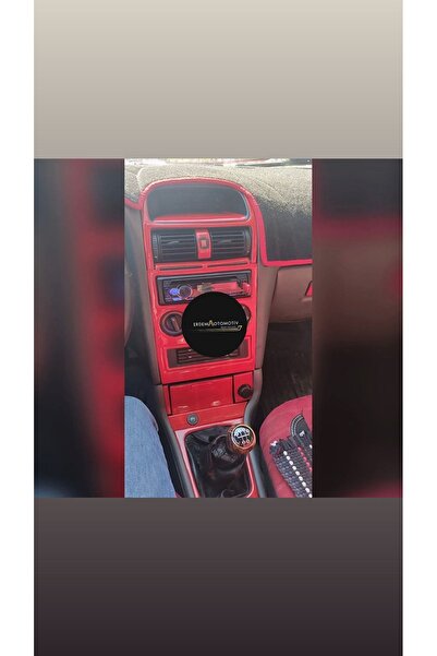 ERDEM OTOMOTIV أوبل أسترا جي فول سيت كونسول أحمر مطلي بالماهوجني (لون أحمر) 3M