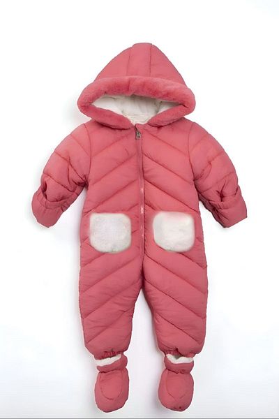 PODİUM GİYİM Special Series Soft Fabric Hooded Cosmonaut Jumpsuit with Pockets & Gilded Zipper