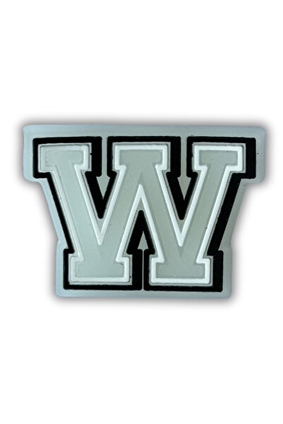 Crocs Jibbitz Terlik Süsü gece parlayan ışıklı w harf