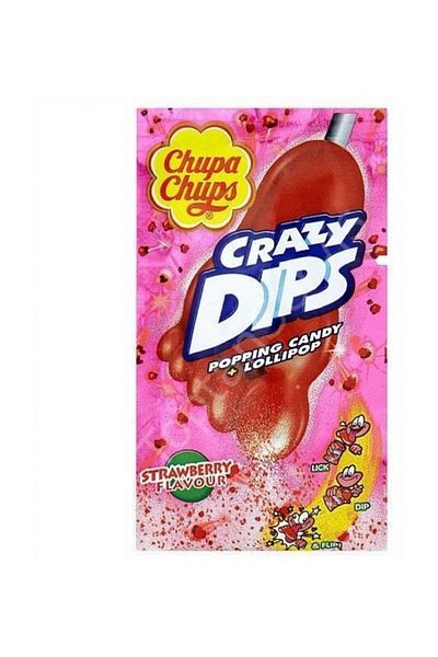 Chupa Chups Crazy Dips Strawberry 24 Pieces of 16 g