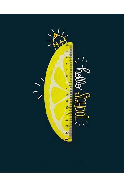 Kağıt Gemi Dükkan Fruit Lemon Ruler