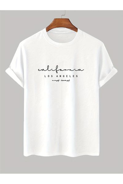 Let's Wear Los Angeles Printed - Premium ανδρικό μπλουζάκι με λαιμόκοψη