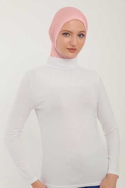 Sonbaharmoda Μακρυμάνικο Lycra Χτενισμένο Βαμβακερό Σώμα - Μισό ζιβάγκο