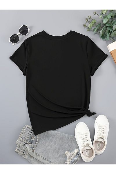 Let's Wear Μπλουζάκι Unisex Paris Printed Crew Neck Premium