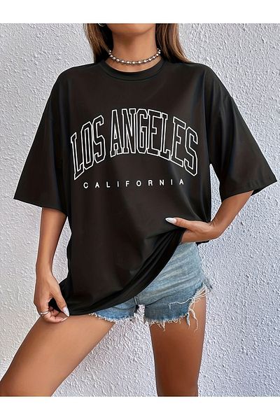 Let's Wear Λος Άντζελες - T-Shirt με λαιμόκοψη
