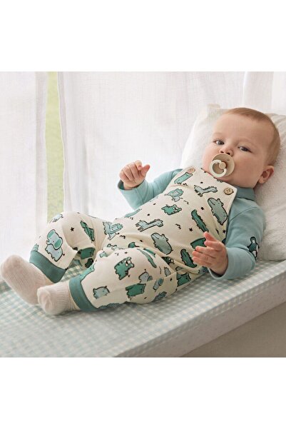 MAYORAL Erkek Bebek Hayvanlı Tulum Takım 0-1 Ay Aralığı