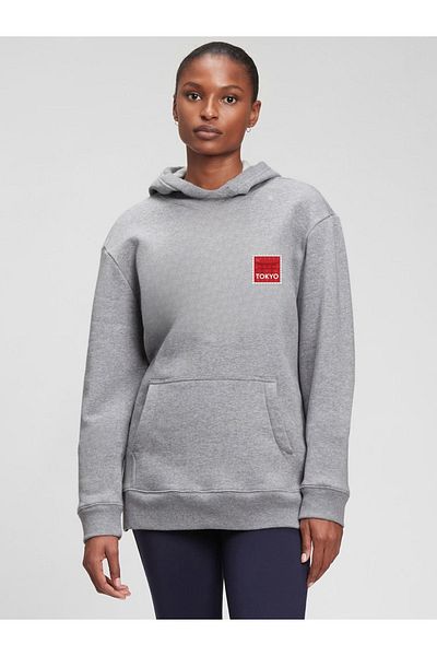 Let's Wear Суичър с качулка с щампи унисекс