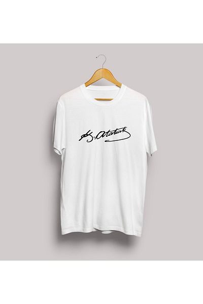 Let's Wear Μπλουζάκι με στάμπα Atatürk Signature Oversize Design