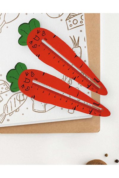 Kağıt Gemi Dükkan Carrot Wooden Ruler