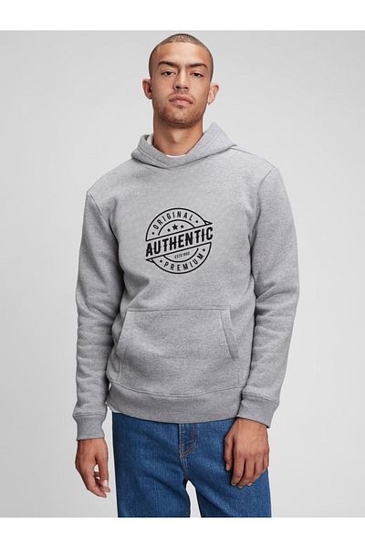 Let's Wear Суичър с качулка с щампи унисекс