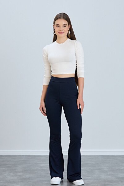 hanope Colanți creponate cu talie înaltă și fără lenjerie de corp - Pantaloni...