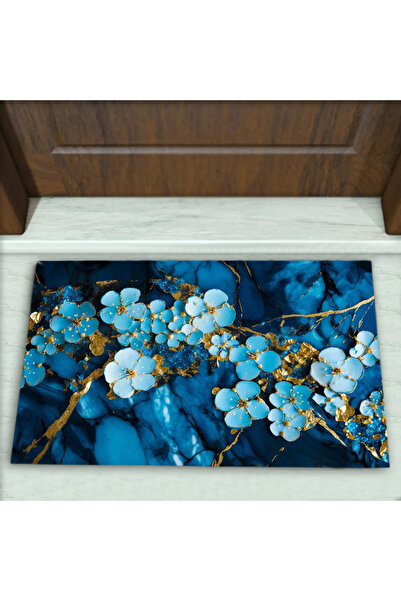 Colorix Carpet Mermer Desenli Dekoratif Kapı Önü Paspası No: 1811