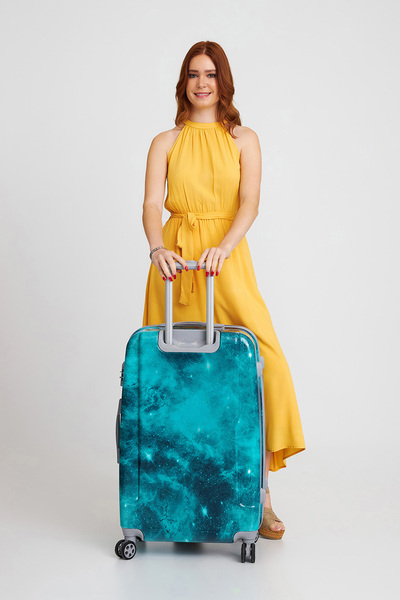 Coral High Renkli Desenli PC Büyük Boy Valiz (70cm) 16833