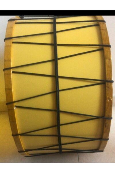 Raks Kontra Renkli Led Işıklı Davul  Sarı