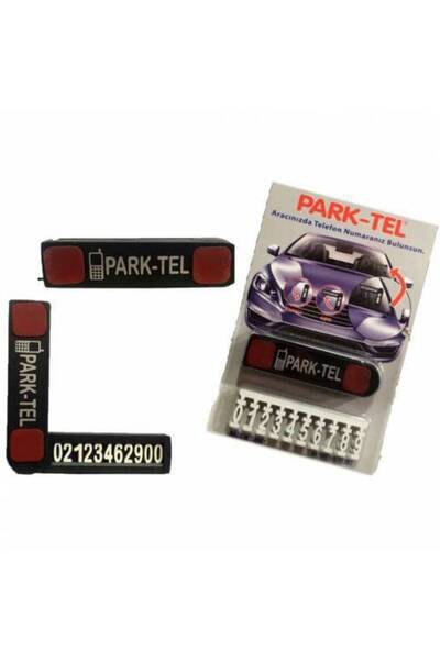 Mashotrend 3 Adet Parktel - Park-Tel -Araç Numaratör - İstediğin Numarayı Yerleştir - Parktel