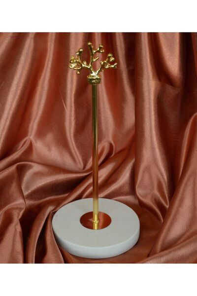 bemdesign Mermer Dekoratif Rulo Kağıt Havluluk Banyo - Mutfak Düzenleyici - Gold