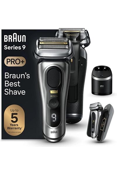 Braun Series 9 PRO+ 5 Pro Shave Elements, Precision Trim, 6in1 SmartCare center, PowerCase - 9577cc