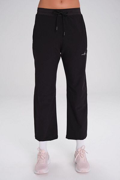 Haşema Black Double Layer Tights Pipe Leg Sports Trousers - ACT-3