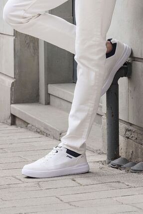 Jump 29736 Beyaz Lacivert Erkek Sneaker Gunluk Spor Ayakkab Fiyat Yorumlar Trendyol