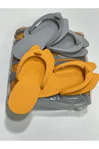 DünyaKozmetik Colorful Pedicure Slippers 50 Pairs 100 Pieces