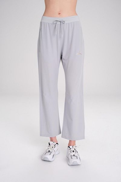 Haşema Γκρι κολάν διπλής στρώσης Pipe Legs Fitness Pants - Φούτερ ACT-3