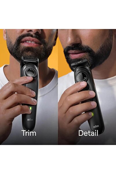 Braun Beard Trimmer Precision Wheel, 5 Styling tools, Ultimate Precision, Zipper Pouch -BT5440