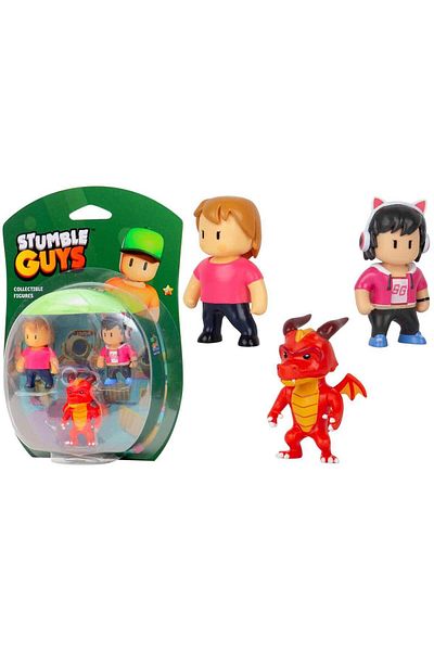 NECO TOYS Stumble Guys 3-Piece Figure Set - Ms Stumble – Gamer Gina – Inferno Dragon