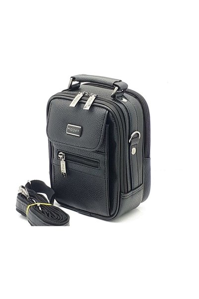 Generic Brand Steel Case Men's Hand and Shoulder Bag with Phone Compartment Small Size 19X15 cm Small Size