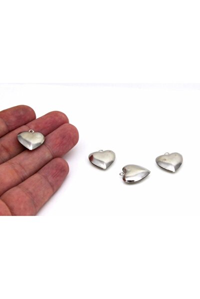 yfhobi 2 Adet - 18 Mm Kalp Desenli Çift Taraflı Nikel Kaplama Metal Pul, Takı...