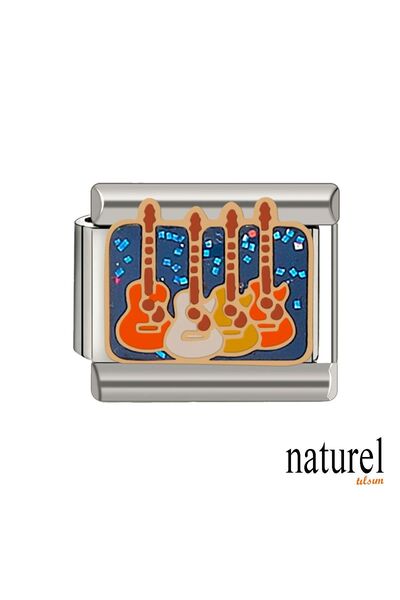 Naturel Tılsım Italian Stainless Steel 9mm Guitar Charm