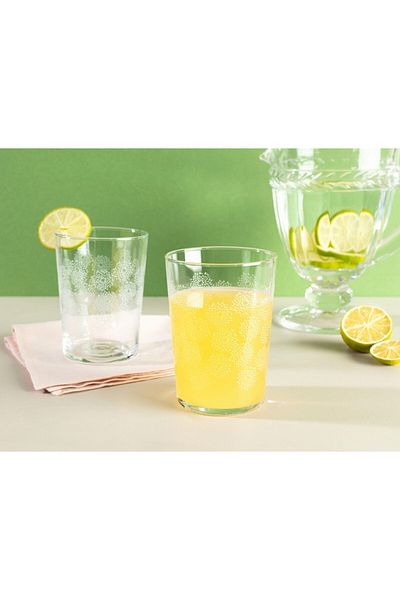 Madame Coco Pierretta-white Flowers 4-Piece Soft Drink Glass Set 510 ml
