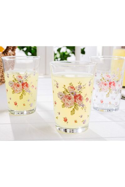 Madame Coco Alicia Std Set of 3 Water Glasses - 200 ml Classic