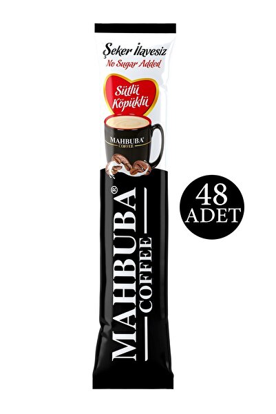 Mahbuba 2si1 Arada Şekersiz Sütlü Köpüklü Hazır Kahve 48x9,5gr